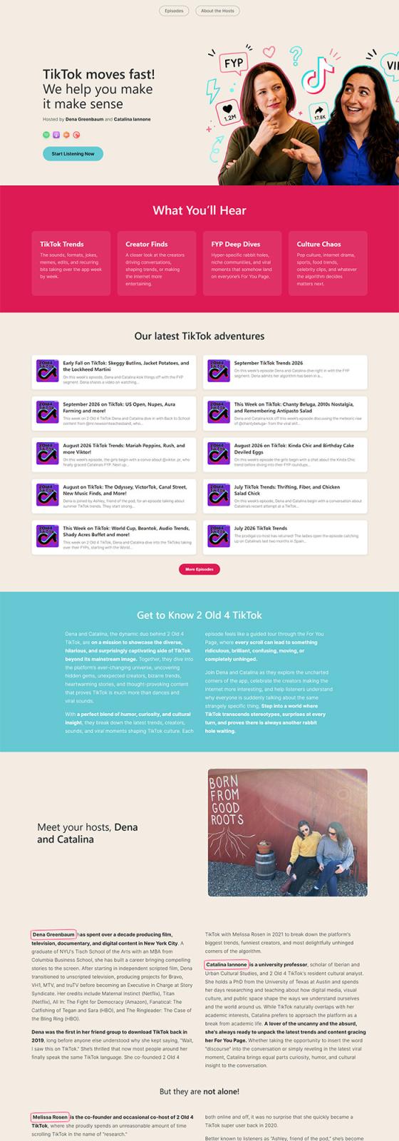 2 Old 4 TikTok website, built with GoPod