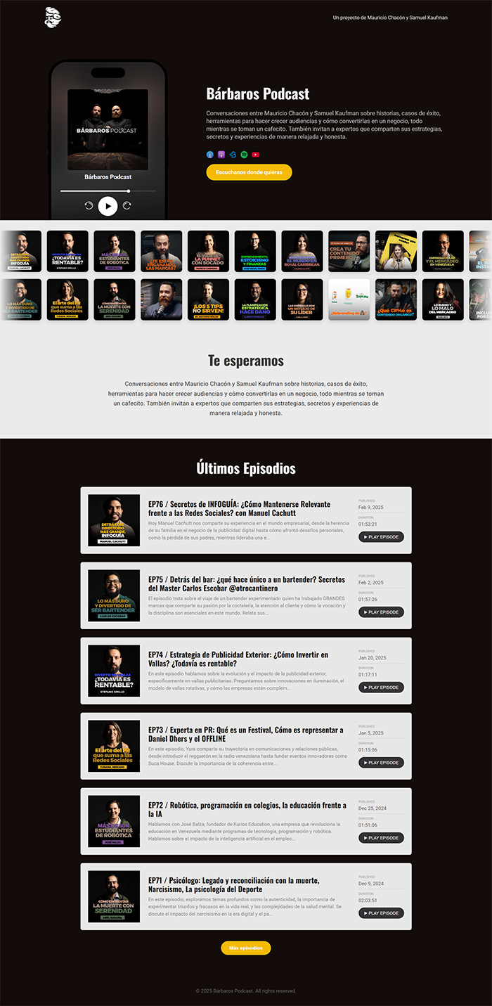 PodSite preview