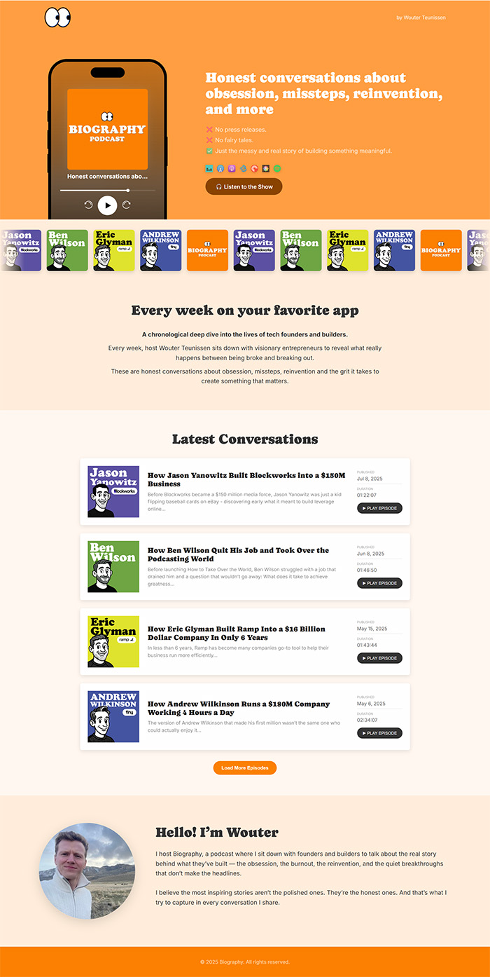 PodSite preview