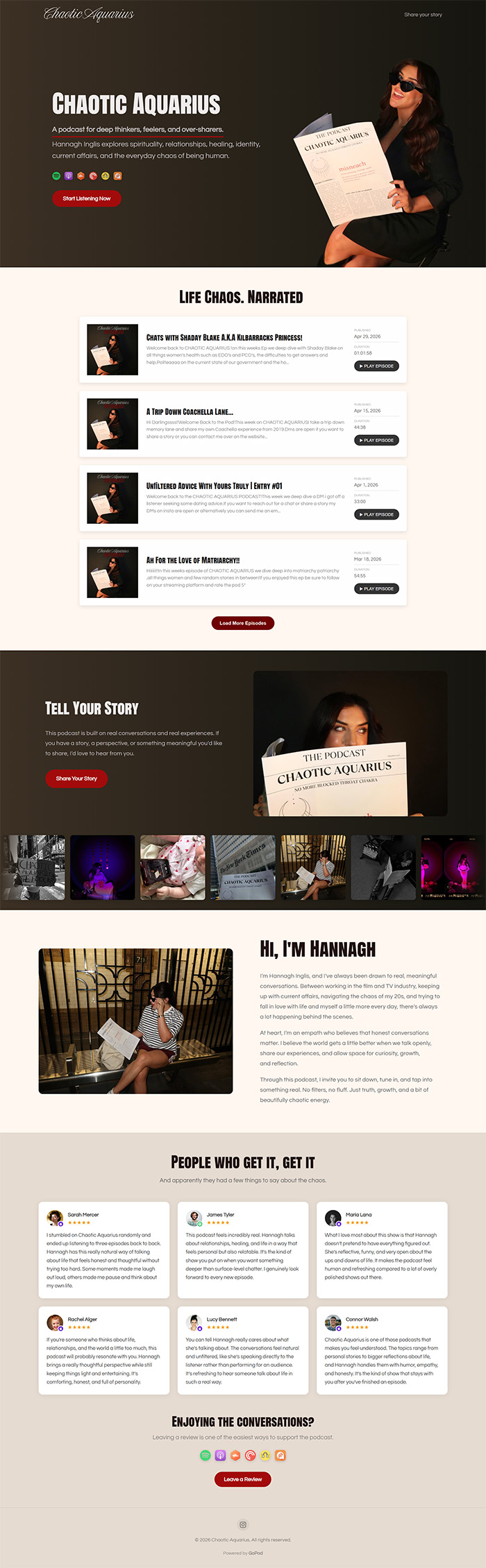 PodSite preview