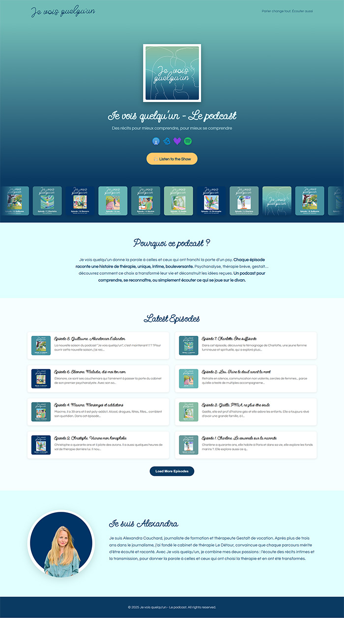 PodSite preview