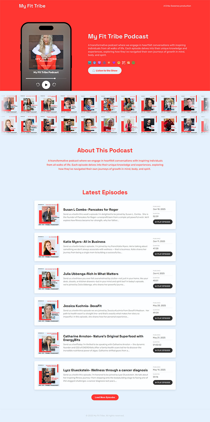 PodSite preview
