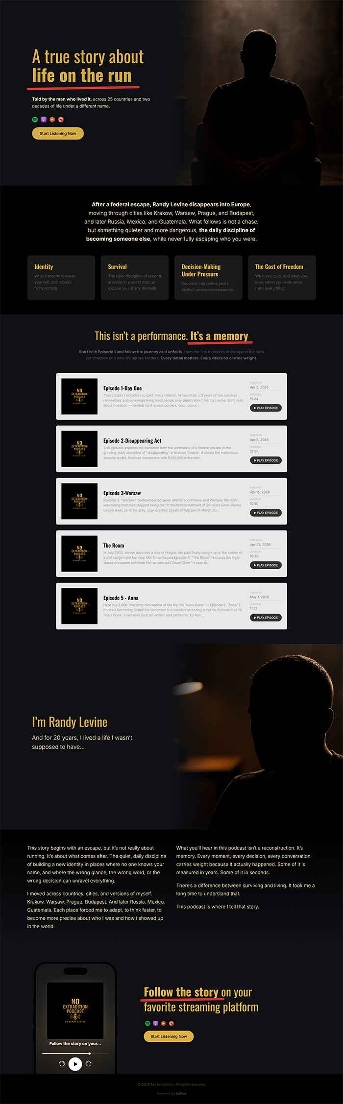 PodSite preview
