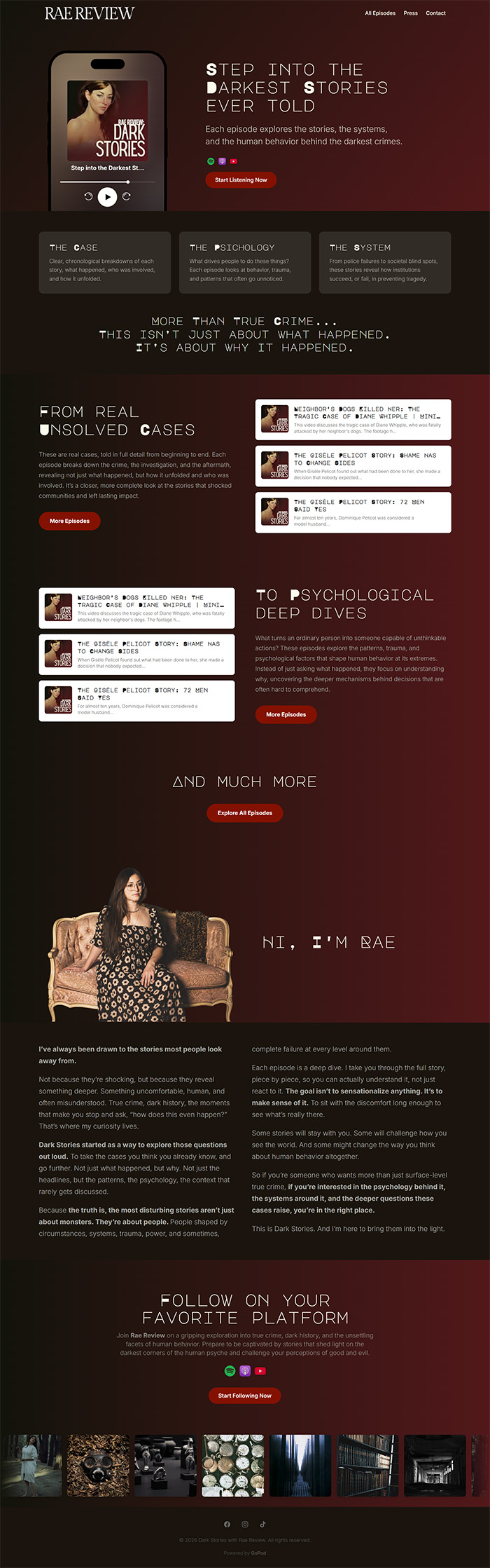 PodSite preview