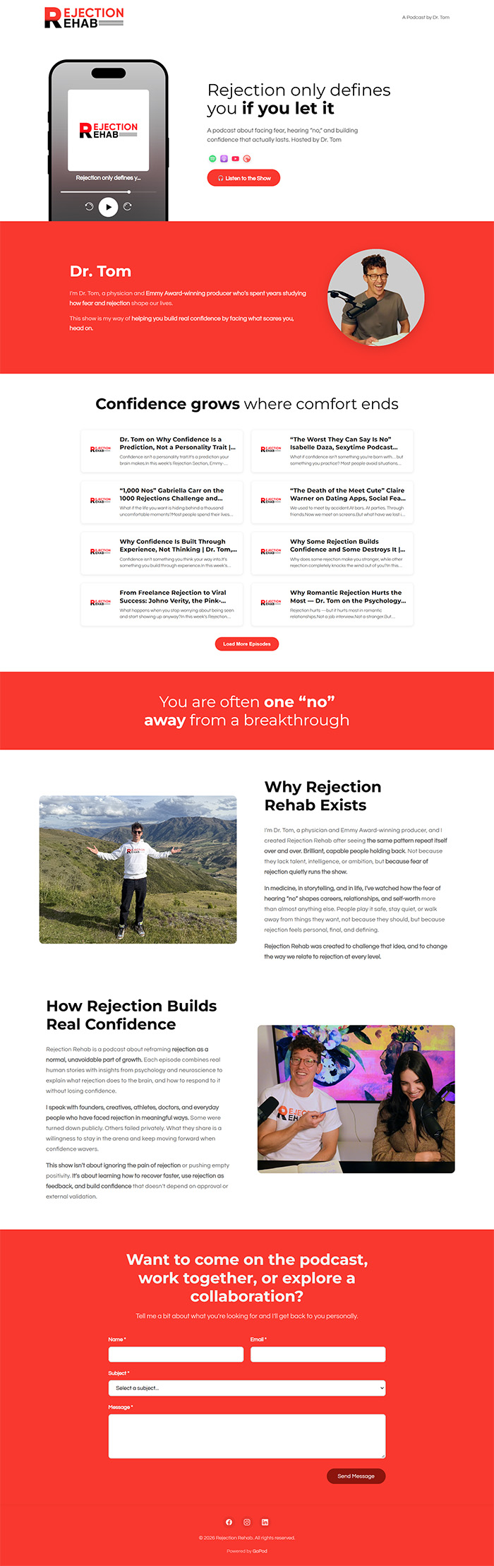 PodSite preview